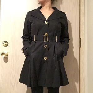 Michael Kors Belted Skater Trench Coat